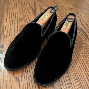 Suitsupply Vero Cuoio Black Velvet Tuxedo Slip-Ons – Men’s Size 8.5 (EU 41)